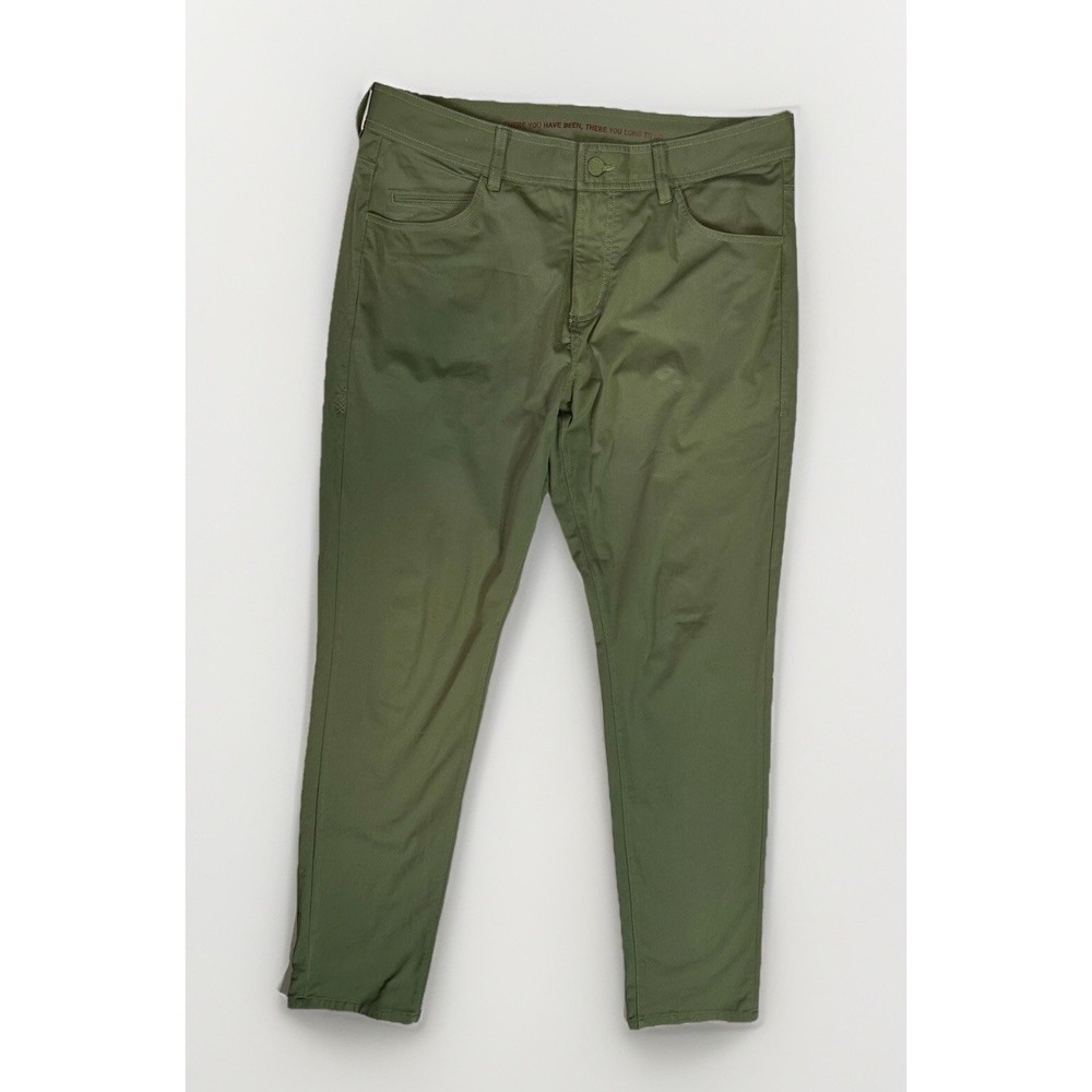 RHONE COMMUTER FIVE POCKET PANTS OLIVINE GREEN / Men's 35 (